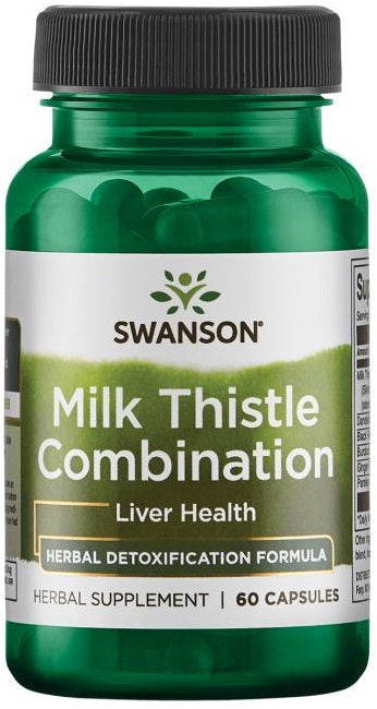 Swanson Milk Thistle Combination - 60 caps | High-Quality Health and Wellbeing | MySupplementShop.co.uk