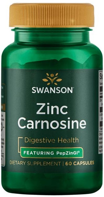 Swanson Zinc Carnosine - 60 caps | High-Quality Health and Wellbeing | MySupplementShop.co.uk