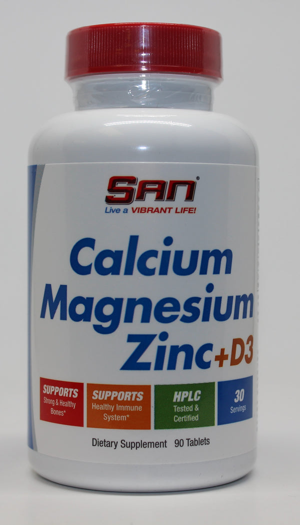 SAN Calcium Magnesium Zinc + D3 - 90 tablets | High-Quality Vitamins & Minerals | MySupplementShop.co.uk