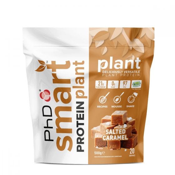 PhD Smart Protein Plant, Salted Caramel - 500 grams | High-Quality Protein | MySupplementShop.co.uk