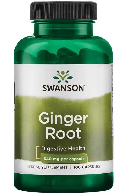 Swanson Ginger Root, 540mg - 100 caps | High-Quality Sports Supplements | MySupplementShop.co.uk