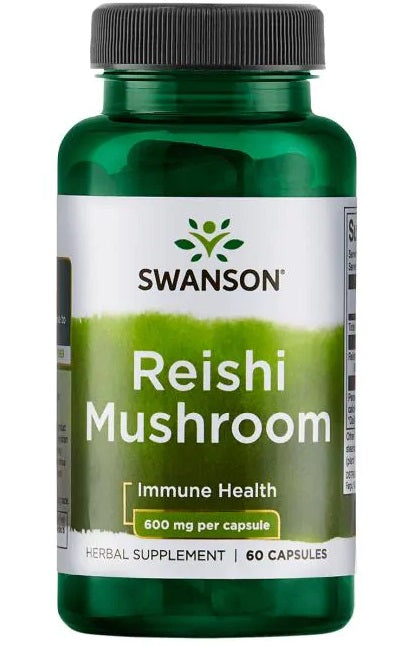 Swanson Reishi Mushroom, 600mg - 60 caps - Health and Wellbeing at MySupplementShop by Swanson