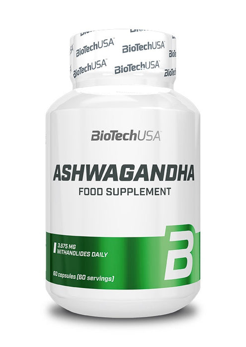 BioTechUSA Ashwagandha - 60 caps - Health and Wellbeing at MySupplementShop by BioTechUSA