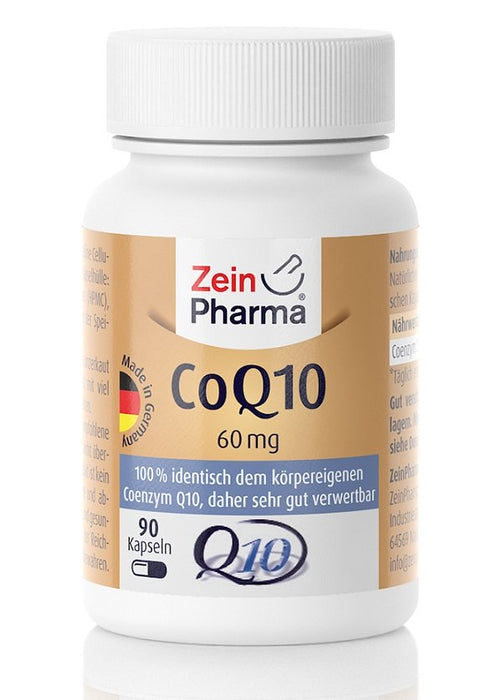 Zein Pharma Coenzyme Q10, 60mg - 90 caps - Health and Wellbeing at MySupplementShop by Zein Pharma