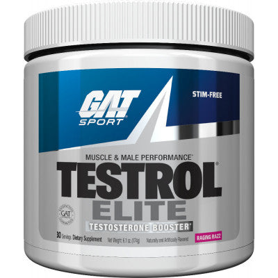GAT Testrol Elite, Raging Razz - 174 grams | High-Quality Natural Testosterone Support | MySupplementShop.co.uk