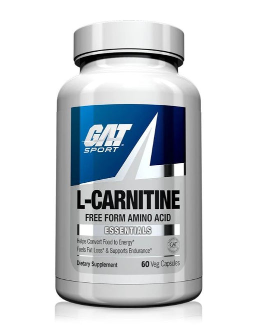 GAT L-Carnitine, 500mg - 60 vcaps | High-Quality Amino Acids and BCAAs | MySupplementShop.co.uk