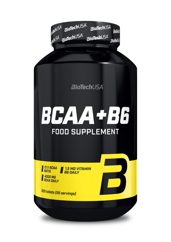 BioTechUSA BCAA+B6 - 200 tablets | High-Quality Amino Acids and BCAAs | MySupplementShop.co.uk