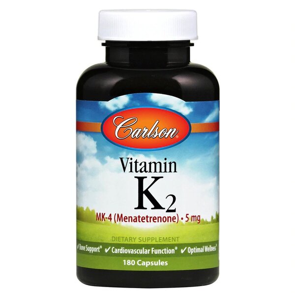 Carlson Labs Vitamin K2 MK-4, 5mg - 180 caps - Vitamins & Minerals at MySupplementShop by Carlson Labs