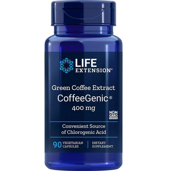 Life Extension CoffeeGenic, Green Coffee Extract, 400mg - 90 vcaps | High-Quality Green Coffee | MySupplementShop.co.uk