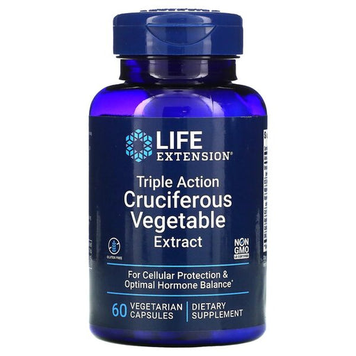 Life Extension Triple Action Cruciferous Vegetable Extract - 60 vcaps | High-Quality Health and Wellbeing | MySupplementShop.co.uk