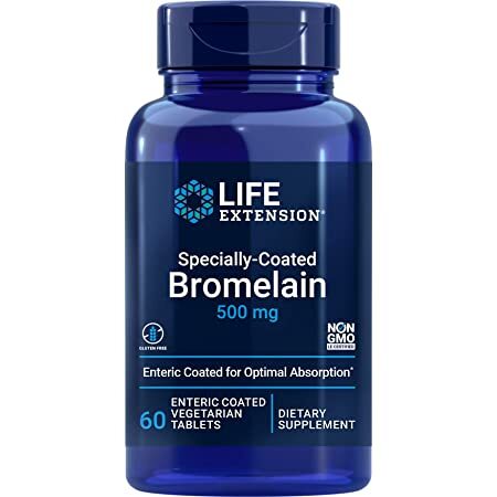Life Extension Specially-Coated Bromelain, 500mg - 60 enteric coated vegetarian tabs | High-Quality Health and Wellbeing | MySupplementShop.co.uk