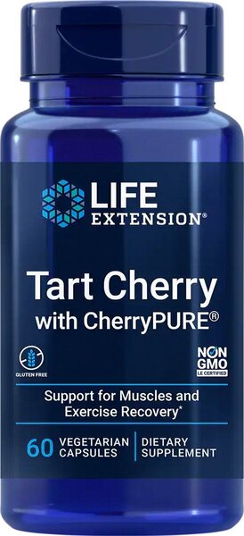 Life Extension Tart Cherry with CherryPure - 60 vcaps | High-Quality Health and Wellbeing | MySupplementShop.co.uk