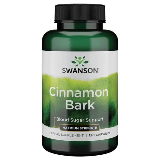 Swanson Cinnamon Bark, Maximum Strength - 120 caps | High-Quality Sports Supplements | MySupplementShop.co.uk