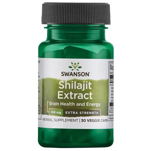 Swanson Shilajit Extract, 100mg - 30 vcaps | High-Quality Sports Supplements | MySupplementShop.co.uk