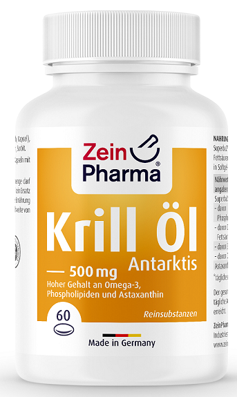 Zein Pharma Krill Oil Antarctic, 500mg - 60 caps | High-Quality Health and Wellbeing | MySupplementShop.co.uk