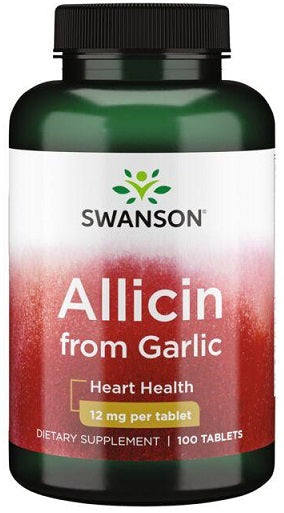 Swanson Allicin From Garlic - 100 tabs | High-Quality Health and Wellbeing | MySupplementShop.co.uk