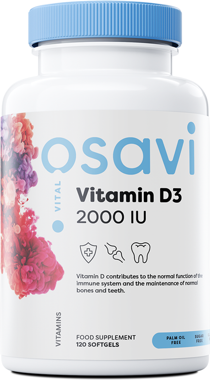 Osavi Vitamin D3, 2000IU - 120 softgels | High-Quality Sports Supplements | MySupplementShop.co.uk