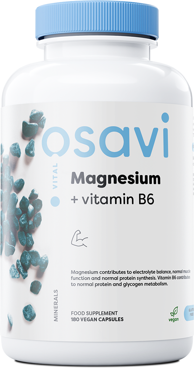 Osavi Magnesium + Vitamin B6 - 180 vegan caps | High-Quality Sports Supplements | MySupplementShop.co.uk