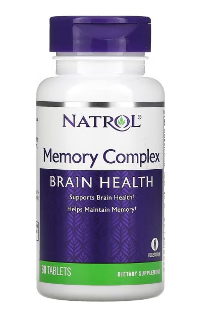 Natrol Memory Complex - 60 tabs | High-Quality Health and Wellbeing | MySupplementShop.co.uk