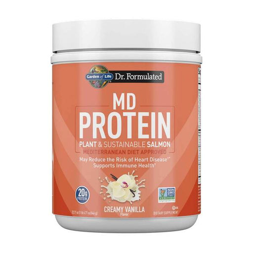 Garden of Life Dr. Formulated MD Protein Plant & Sustainable Salmon Powder, Creamy Vanilla - 644g | High-Quality Plant Proteins | MySupplementShop.co.uk