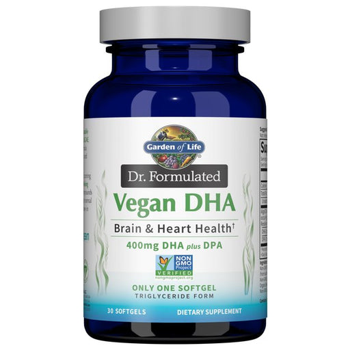 Garden of Life Dr. Formulated Vegan DHA - 30 softgels | High-Quality Health and Wellbeing | MySupplementShop.co.uk