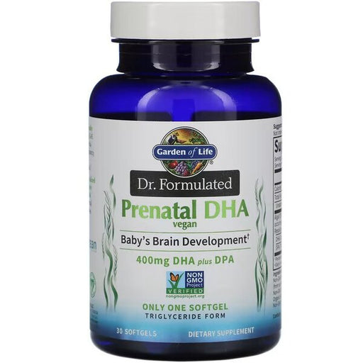 Garden of Life Dr. Formulated Vegan Prenatal DHA - 30 softgels | High-Quality Health and Wellbeing | MySupplementShop.co.uk