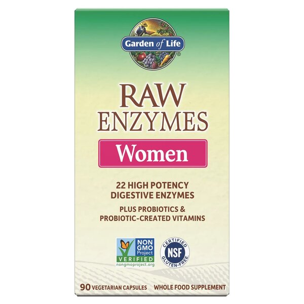 Garden of Life Raw Enzymes Women - 90 vcaps | High-Quality Vitamins & Minerals | MySupplementShop.co.uk