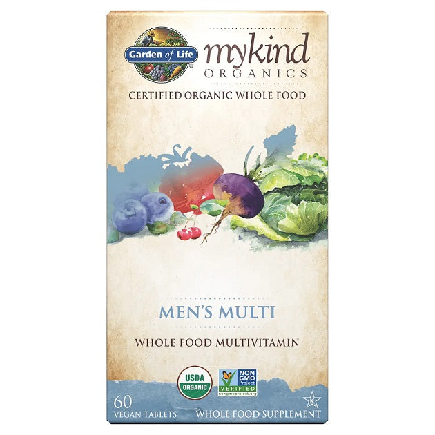 Garden of Life Mykind Organics Men's Multi - 60 vegan tabs - Vitamins & Minerals at MySupplementShop by Garden of Life