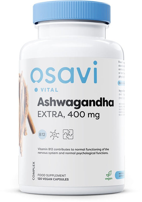 Osavi Ashwagandha Extra, 400mg - 120 vegan caps - Combination Multivitamins & Minerals at MySupplementShop by Osavi