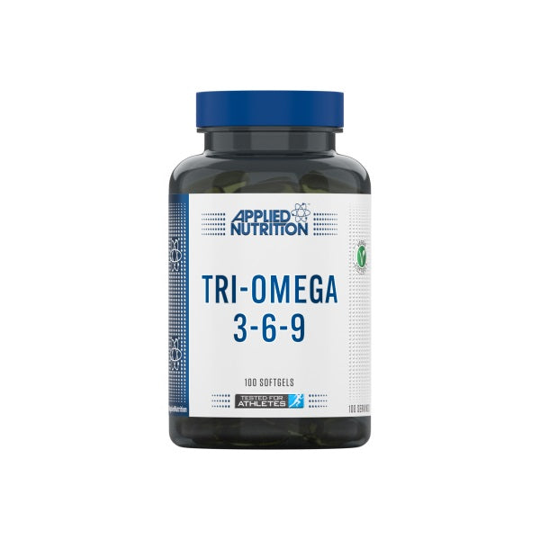 Applied Nutrition Tri-Omega 3-6-9 - 100 Softgels | High-Quality Omegas, EFAs, CLA, Oils | MySupplementShop.co.uk