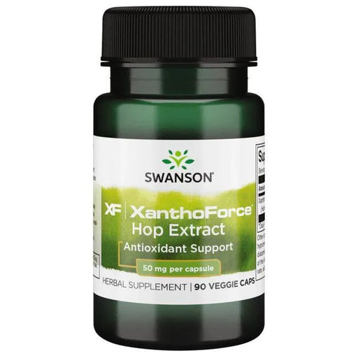 Swanson XanthoForce Hop Extract, 50mg - 90 vcaps | High-Quality Health and Wellbeing | MySupplementShop.co.uk