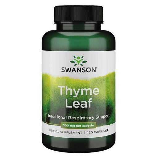 Swanson Thyme Leaf, 500mg - 120 caps | High-Quality Health and Wellbeing | MySupplementShop.co.uk