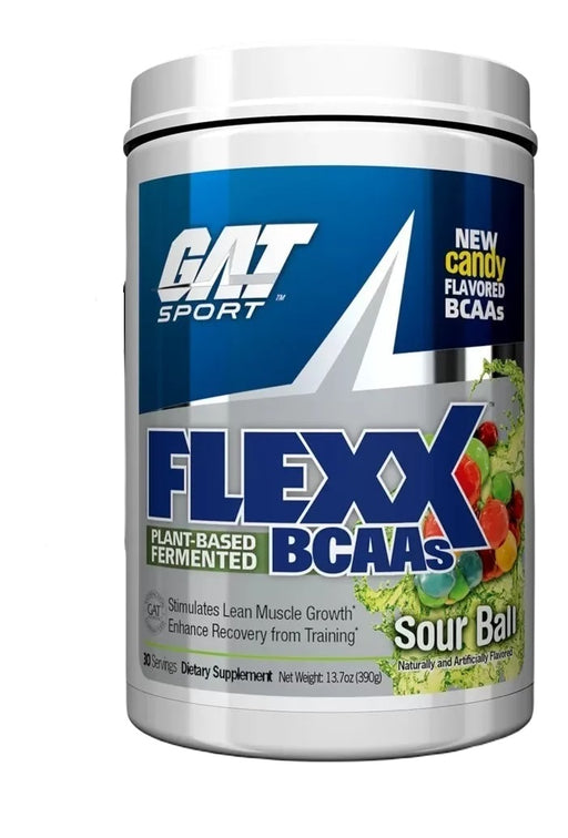 GAT Flexx BCAAs, Sour Ball - 390 grams | High-Quality Amino Acids and BCAAs | MySupplementShop.co.uk