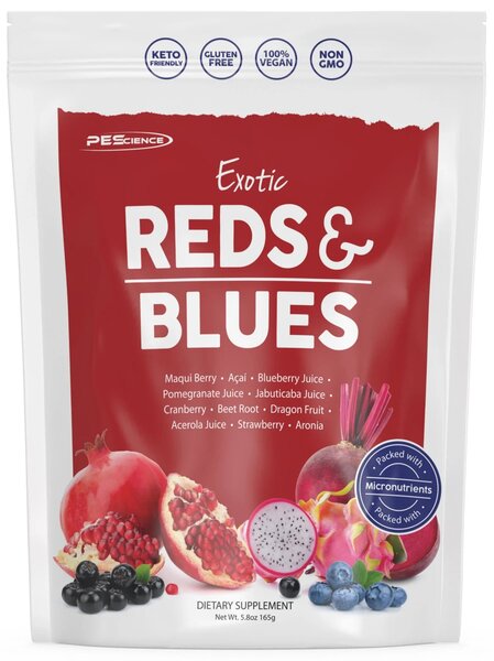 PEScience Exotic Reds & Blues - 165 grams | High-Quality Health and Wellbeing | MySupplementShop.co.uk