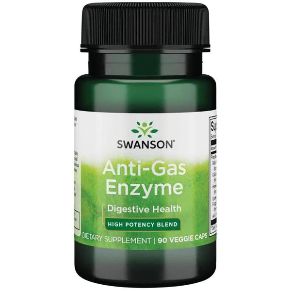 Swanson Anti-Gas Enzyme - 90 vcaps | High-Quality Health and Wellbeing | MySupplementShop.co.uk
