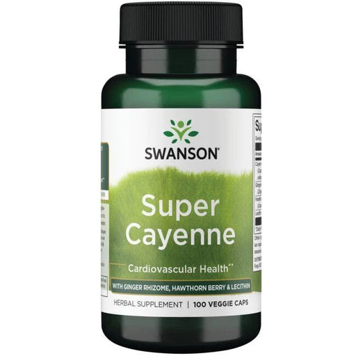 Swanson Super Cayenne - 100 vcaps | High-Quality Health and Wellbeing | MySupplementShop.co.uk
