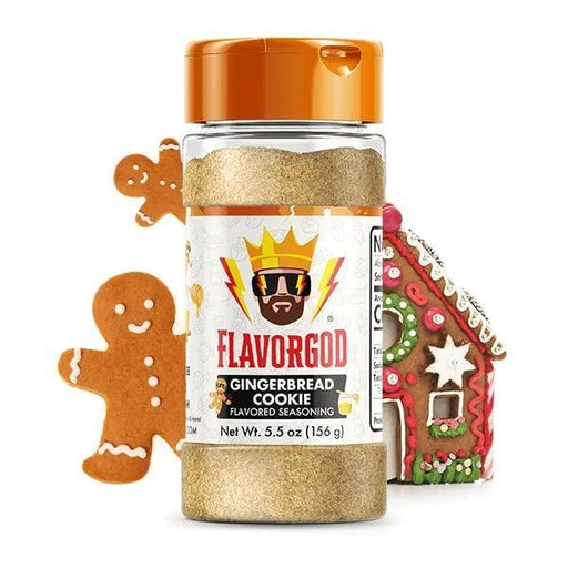 FlavorGod Gingerbread Cookie Flavored Seasoning - 156g | High-Quality Health Foods | MySupplementShop.co.uk