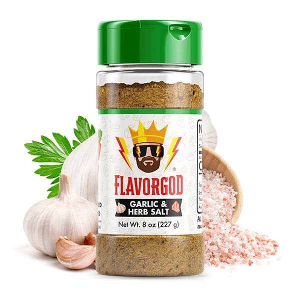 FlavorGod Garlic Herb Salt - 227g | High-Quality Health Foods | MySupplementShop.co.uk