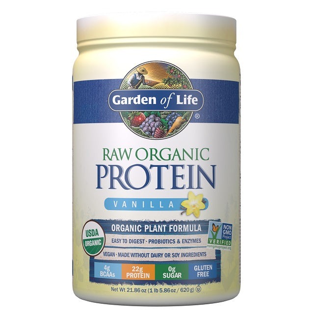 Garden of Life Raw Organic Protein, Vanilla - 620g - Protein at MySupplementShop by Garden of Life