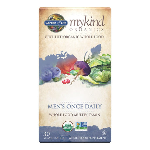 Garden of Life Mykind Organics Men's Once Daily - 30 vegan tabs | High-Quality Vitamins & Minerals | MySupplementShop.co.uk