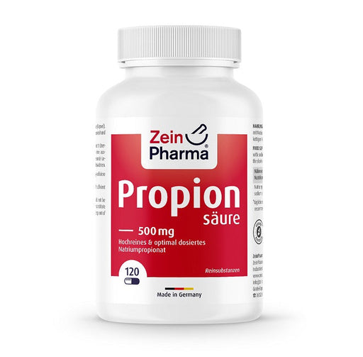 Zein Pharma Propionic Acid, 500mg - 120 caps | High-Quality Health and Wellbeing | MySupplementShop.co.uk