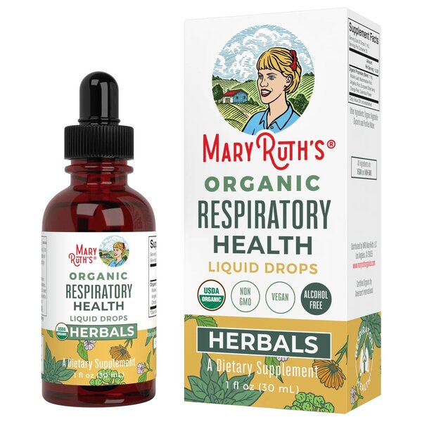 MaryRuth Organics Organic Respiratory Health Liquid Drops - 30 ml. | High-Quality Health and Wellbeing | MySupplementShop.co.uk