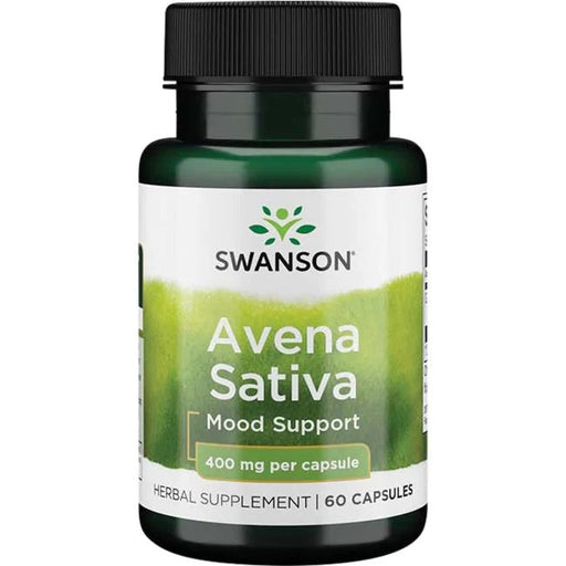 Swanson Avena Sativa, 400mg - 60 caps | High-Quality Health and Wellbeing | MySupplementShop.co.uk