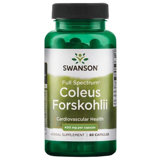 Swanson Full Spectrum Coleus Forskohlii, 400mg - 60 caps | High-Quality Health and Wellbeing | MySupplementShop.co.uk