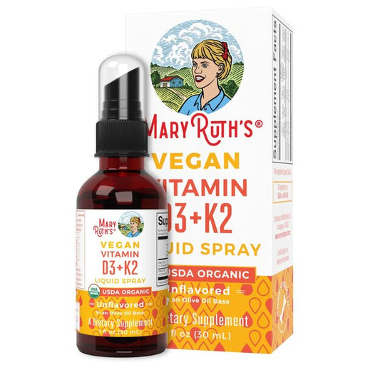 MaryRuth Organics Vegan Vitamin D3 + K2 - 30 ml. | High-Quality Sports Supplements | MySupplementShop.co.uk