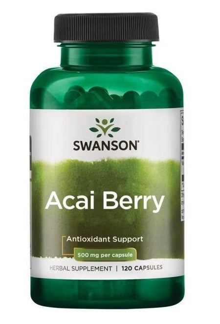 Swanson Acai Berry, 500mg - 120 caps | High-Quality Health and Wellbeing | MySupplementShop.co.uk