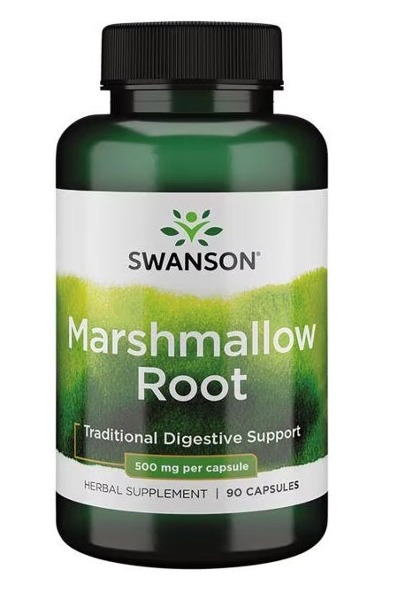 Swanson Marshmallow Root, 500mg - 90 caps | High-Quality Health and Wellbeing | MySupplementShop.co.uk