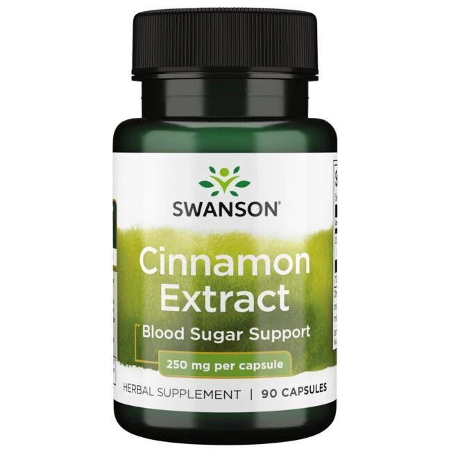 Swanson Cinnamon Extract, 250mg - 90 caps | High-Quality Health and Wellbeing | MySupplementShop.co.uk