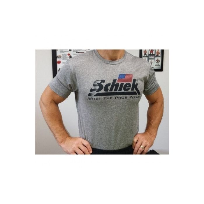 Schiek Men's Poly HD T-Shirt - Grey - Small - T-Shirt at MySupplementShop by Schiek Sports